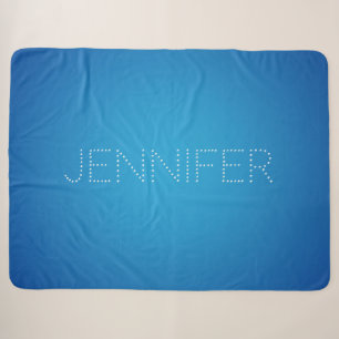 Blue coral aqua sherpa blanket
