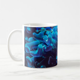 Blue coral coffee mug