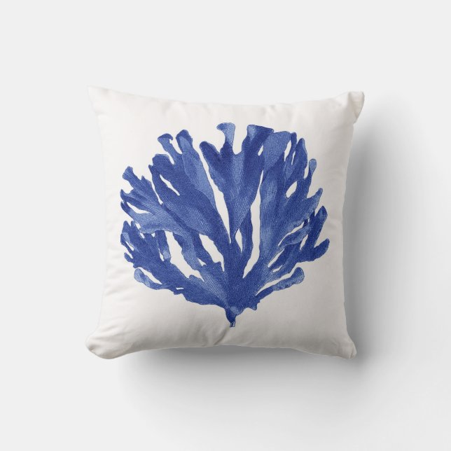 Blue Coral Pillow (Front)