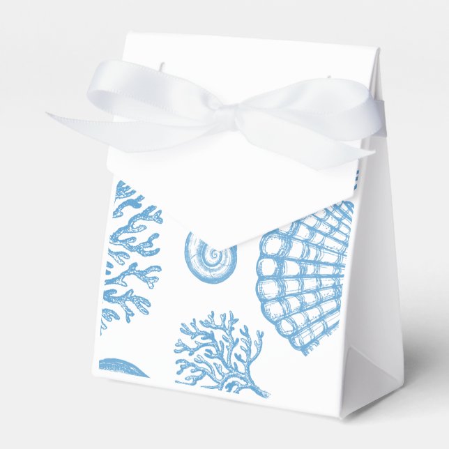 Blue Coral & Shell Gift Box (Front Side)