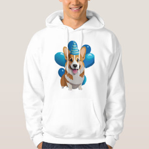 Blue Corgi Birthday Classic T-Shirt (1) Hoodie