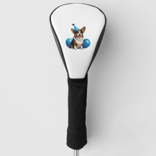 Blue Corgi Birthday Classic T-Shirt Golf Head Cover