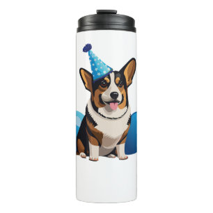 Blue Corgi Birthday Classic T-Shirt Thermal Tumbler