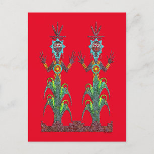 Blue Corn People Postcard