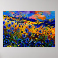 blue cornflowers 0746