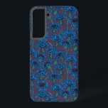 Blue cornflowers, wild flowers samsung galaxy case<br><div class="desc">Hand-drawn vector pattern with conflowers</div>