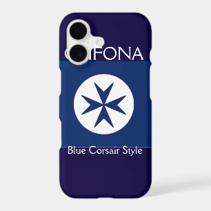 BLUE CORSAIR STYLE octagon cross