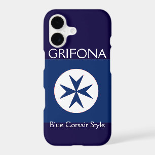 BLUE CORSAIR STYLE octagon cross