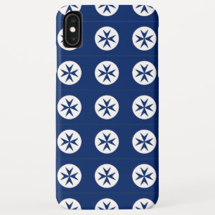 BLUE CORSAIR STYLE octagon cross iPhone XS Max Case