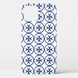 BLUE CORSAIR STYLE octagon cross iPhone 12 Case