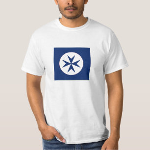 BLUE CORSAIR STYLE octagon cross T-Shirt