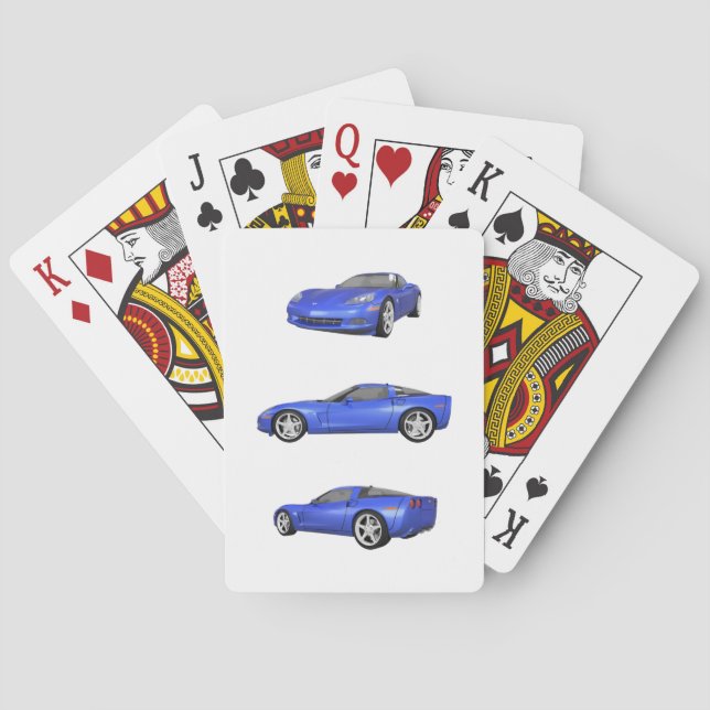 Blue Corvette: Playing Cards (Back)