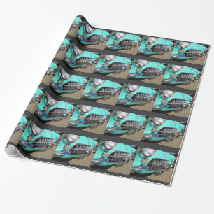 Blue Corvette ~ Wrapping paper