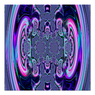 Blue Cosmic Spectacular Perfect Poster