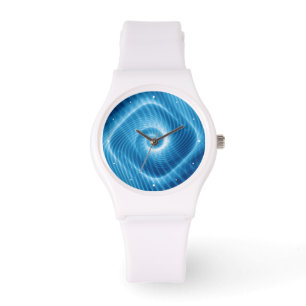 Blue Cosmic Spiral Nebula Watch