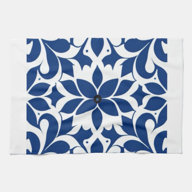 Blue Cottage Dish Towel (Horizontal)
