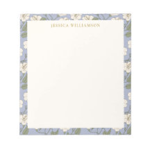 Blue Cottagecore Floral Personalised Name