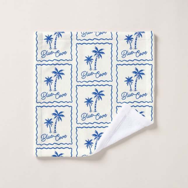 Blue Cove Bath Towel Set (Wash Cloth)