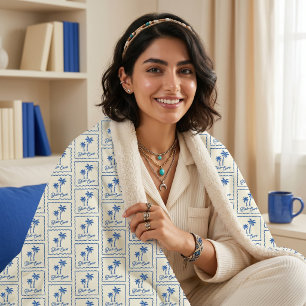 Blue Cove Sherpa Blanket