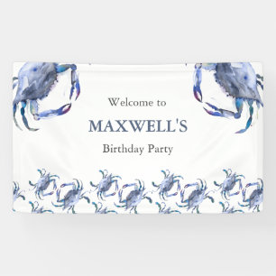 Blue Crab Birthday Banner