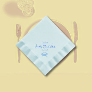 Blue crab boil -personalised napkins