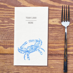 Blue  crab  -branded  napkin