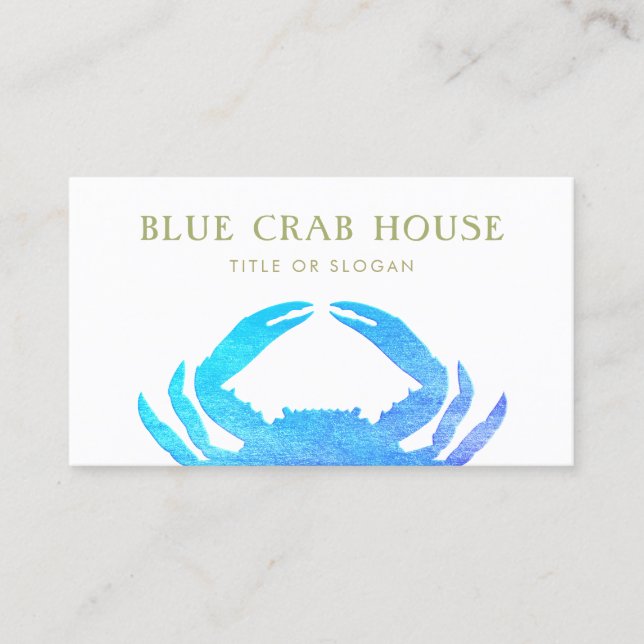 Blue Crab Business Card (Front)