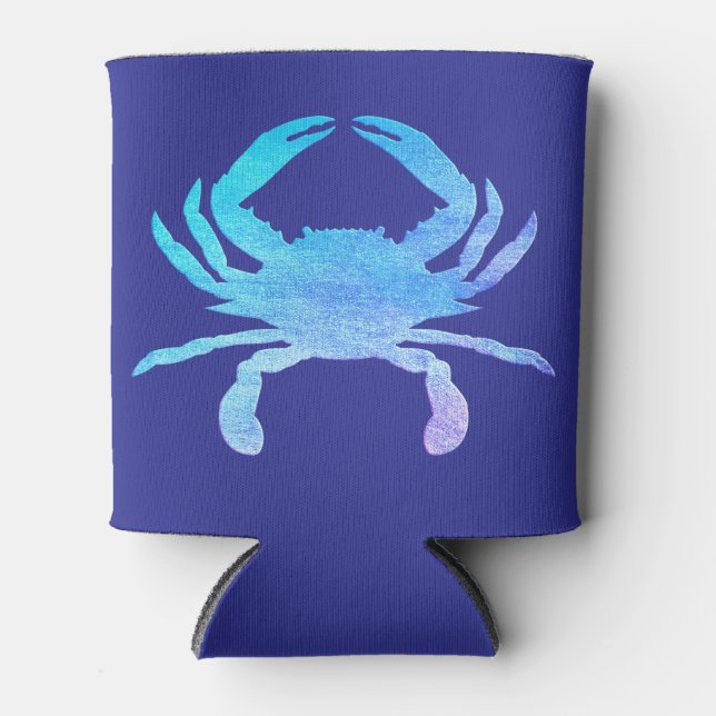 Blue Crab Can Cooler (Front)