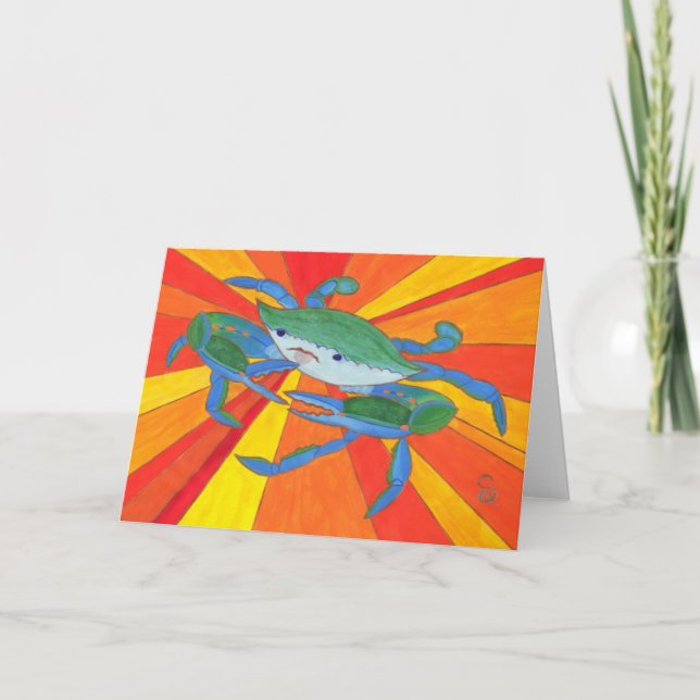 Blue Crab Card (Front)
