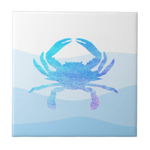 Blue Crab Ceramic Tile