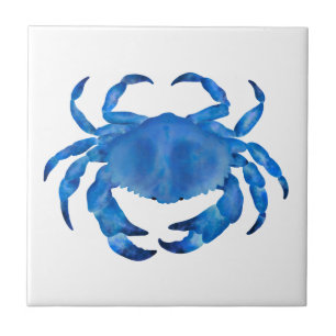 Blue Crab Ceramic Tile