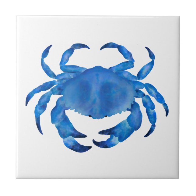 Blue Crab Ceramic Tile (Front)