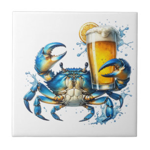 Blue Crab Ceramic Tile