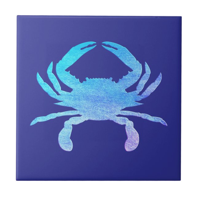 Blue Crab Ceramic Tile (Front)