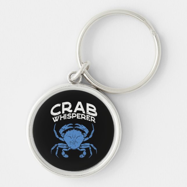 Blue Crab - Crab Whisperer Key Ring (Front)
