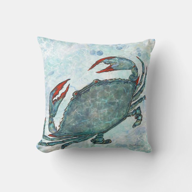 Blue Crab Cushion (Front)