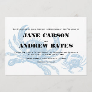 Blue Crab Invitation
