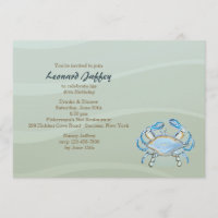 Blue Crab Invitation