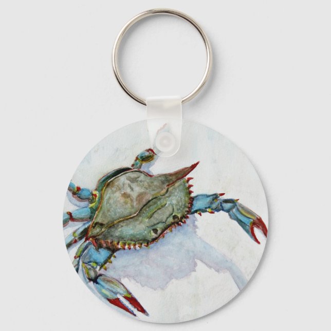 blue crab key ring (Front)