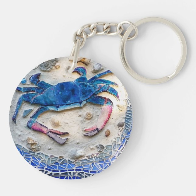 Blue Crab Key Ring (Back)