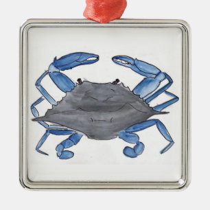 Blue Crab   Metal Ornament