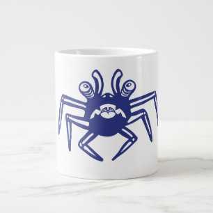 Blue Crab Monster Design Large Coffee Mug