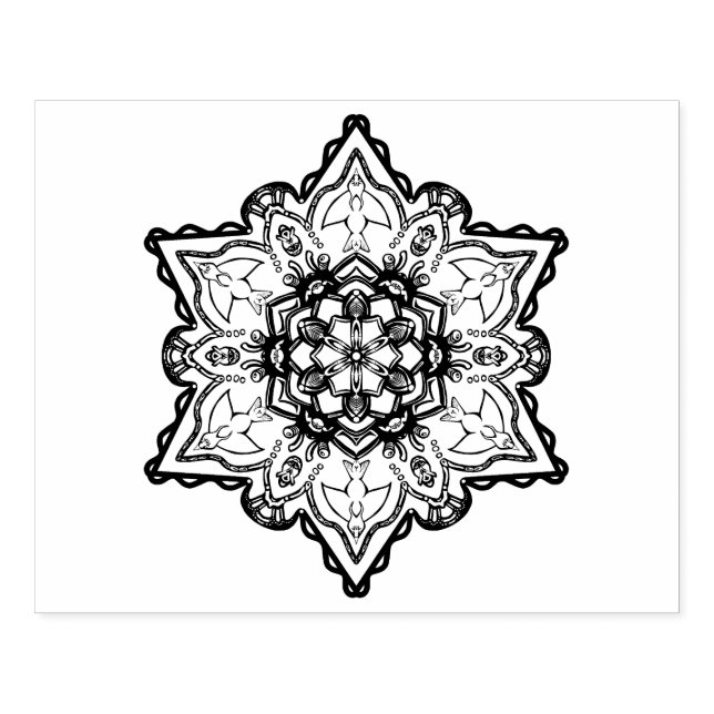 Blue Crab Monster Design Rubber Stamp (Imprint)