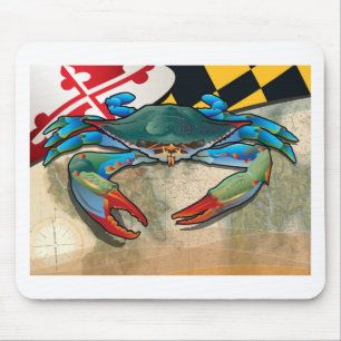Blue Crab of Maryland Mouse Pad