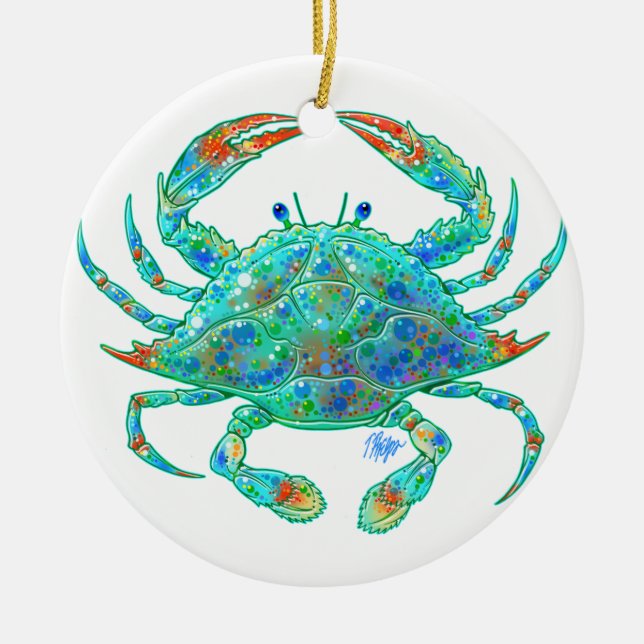 Blue Crab Ornament (Front)