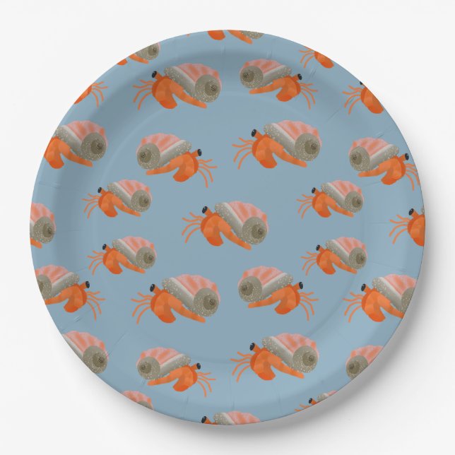 Blue Crab Party Plates (Front)
