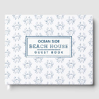 Blue Crab Pattern - Beach House Vacation Rental