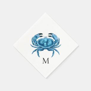 Blue Crab Personalised Napkin
