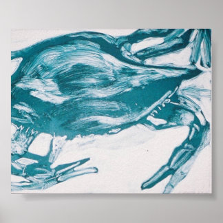 blue crab poster