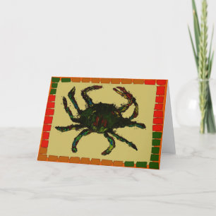 Blue Crab Quilt Card